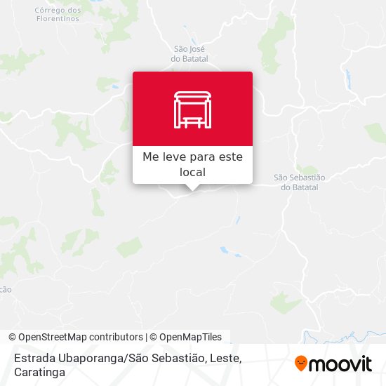 Estrada Ubaporanga / São Sebastião, Leste mapa