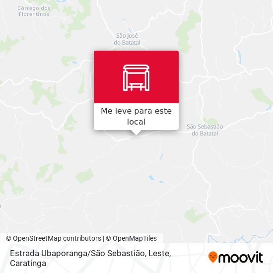 Estrada Ubaporanga / São Sebastião, Leste mapa