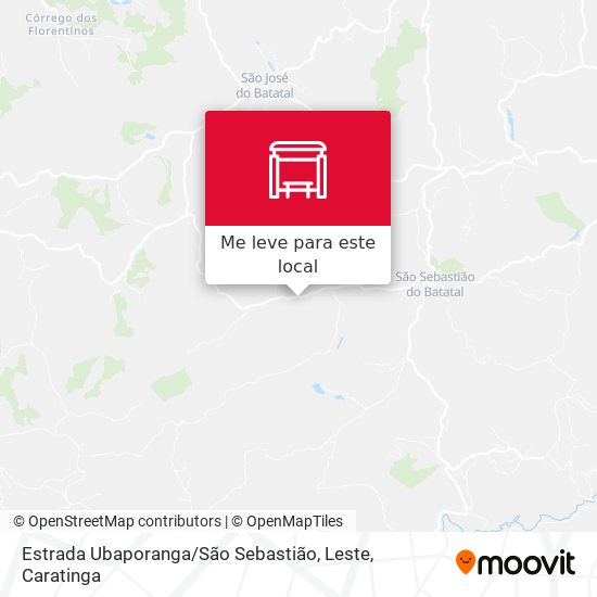 Estrada Ubaporanga / São Sebastião, Leste mapa