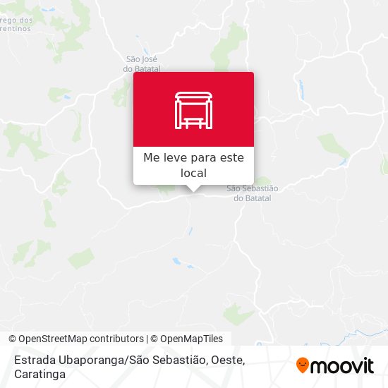 Estrada Ubaporanga / São Sebastião, Oeste mapa