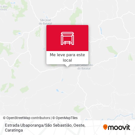 Estrada Ubaporanga / São Sebastião, Oeste mapa