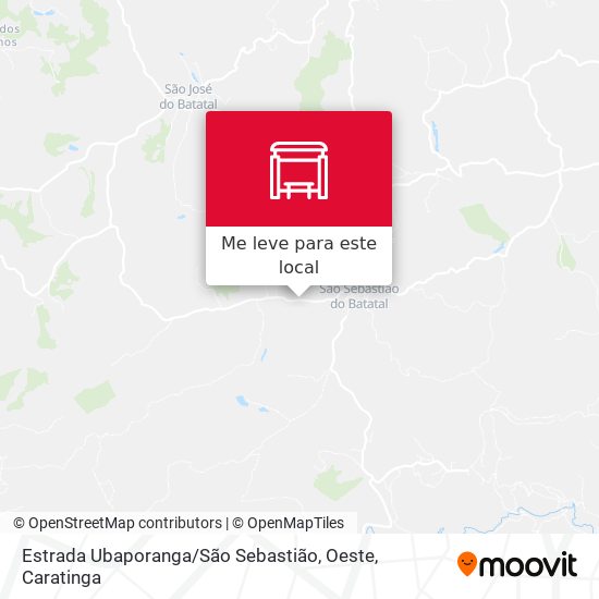 Estrada Ubaporanga / São Sebastião, Oeste mapa