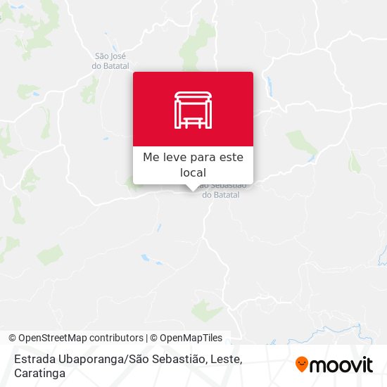 Estrada Ubaporanga / São Sebastião, Leste mapa