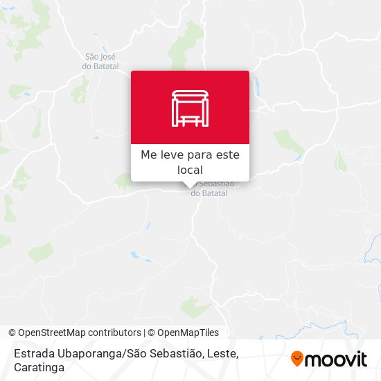 Estrada Ubaporanga / São Sebastião, Leste mapa