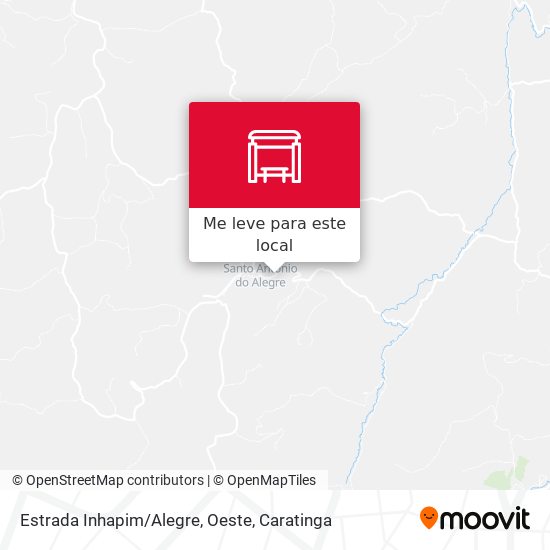 Estrada Inhapim/Alegre, Oeste mapa