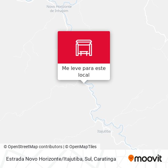 Estrada Novo Horizonte / Itajutiba, Sul mapa