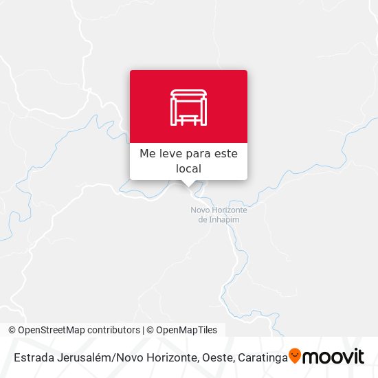 Estrada Jerusalém / Novo Horizonte, Oeste mapa