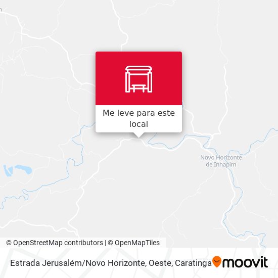 Estrada Jerusalém / Novo Horizonte, Oeste mapa