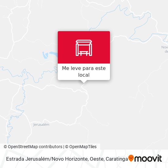 Estrada Jerusalém / Novo Horizonte, Oeste mapa