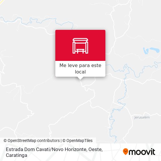 Estrada Dom Cavati / Novo Horizonte, Oeste mapa