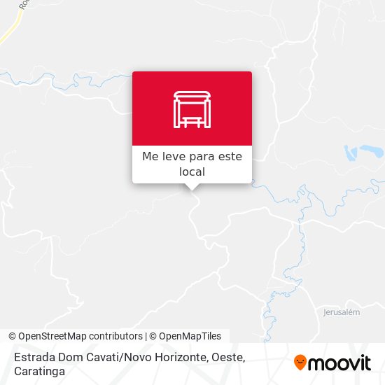 Estrada Dom Cavati / Novo Horizonte, Oeste mapa