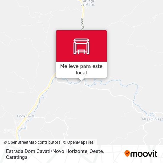 Estrada Dom Cavati / Novo Horizonte, Oeste mapa