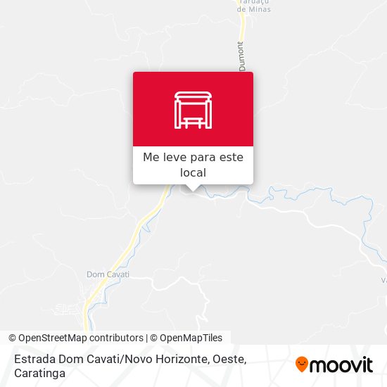 Estrada Dom Cavati / Novo Horizonte, Oeste mapa