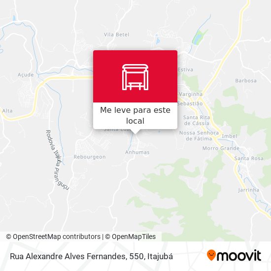 Rua Alexandre Alves Fernandes, 550 mapa