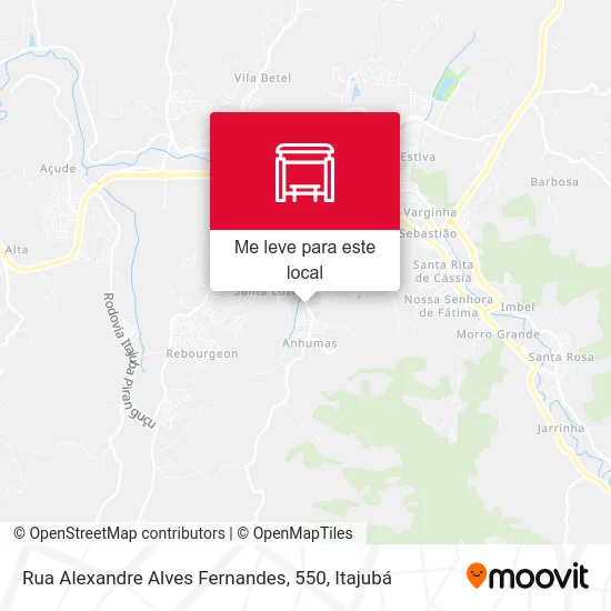 Rua Alexandre Alves Fernandes, 550 mapa