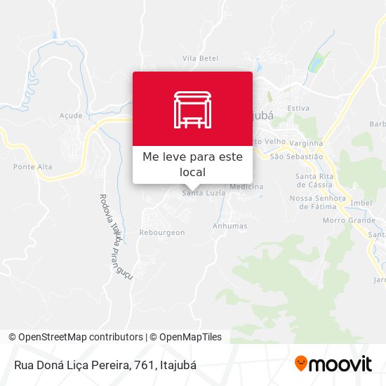 Rua Doná Liça Pereira, 761 mapa