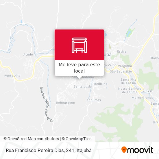 Rua Francisco Pereira Dias, 241 mapa