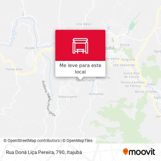 Rua Doná Liça Pereira, 790 mapa