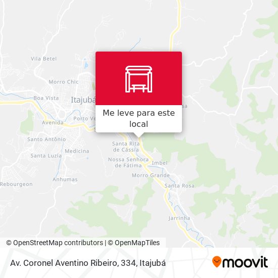 Av. Coronel Aventino Ribeiro, 334 mapa