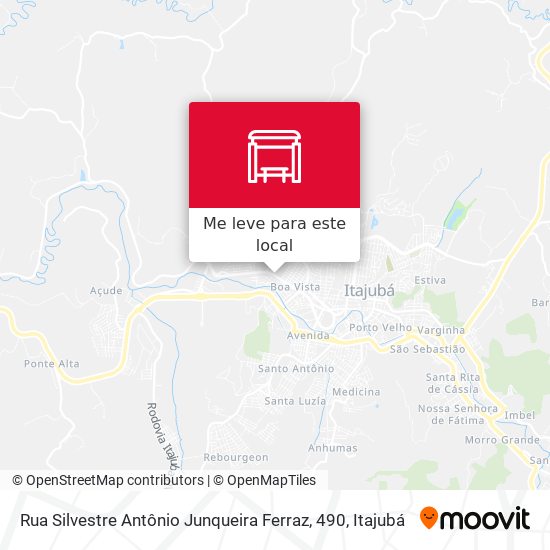 Rua Silvestre Antônio Junqueira Ferraz, 490 mapa