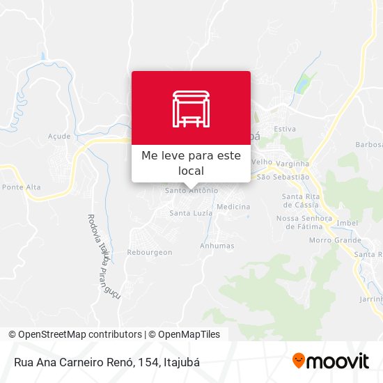 Rua Ana Carneiro Renó, 154 mapa