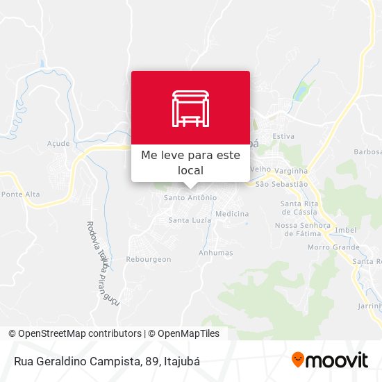 Rua Geraldino Campista, 89 mapa