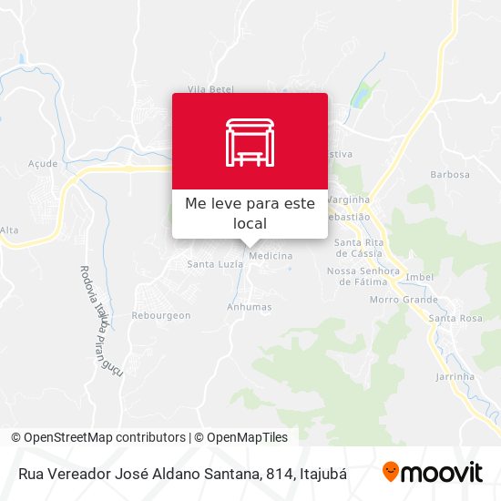 Rua Vereador José Aldano Santana, 814 mapa