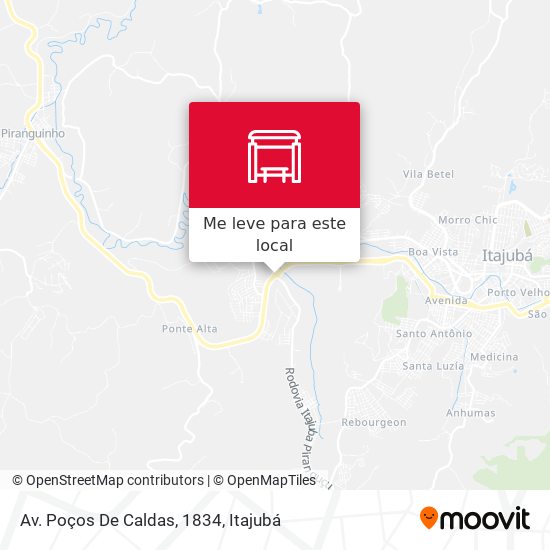Av. Poços De Caldas, 1834 mapa