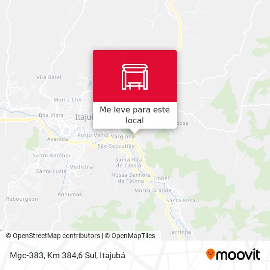 Mgc-383, Km 384,6 Sul mapa