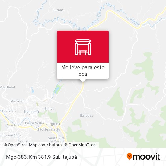 Mgc-383, Km 381,9 Sul mapa