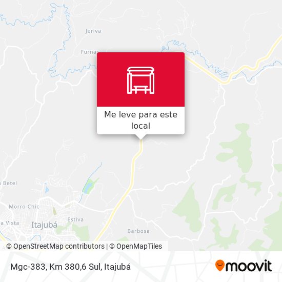 Mgc-383, Km 380,6 Sul mapa