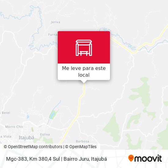 Mgc-383, Km 380,4 Sul | Bairro Juru mapa