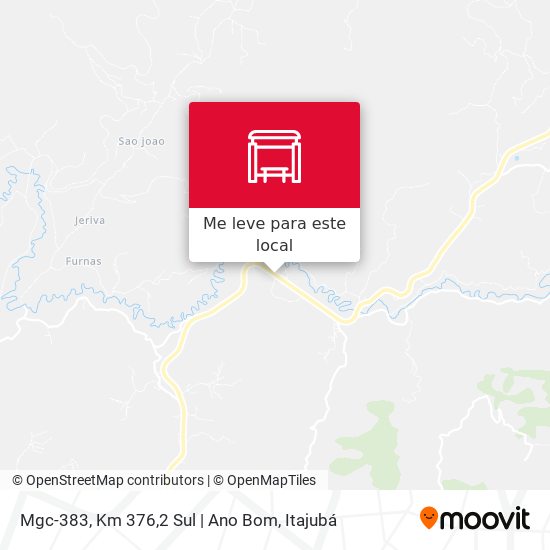 Mgc-383, Km 376,2 Sul | Ano Bom mapa