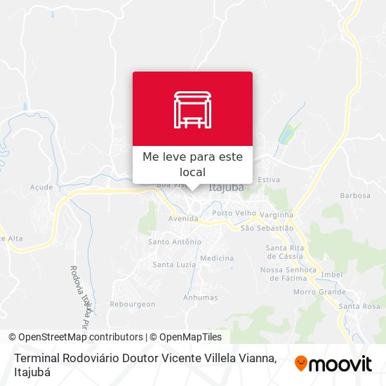Terminal Rodoviário Doutor Vicente Villela Vianna mapa