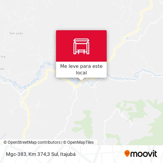 Mgc-383, Km 374,3 Sul mapa