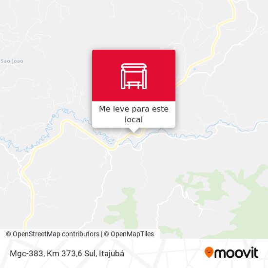 Mgc-383, Km 373,6 Sul mapa