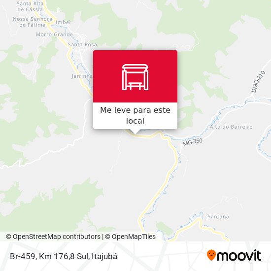 Br-459, Km 176,8 Sul mapa
