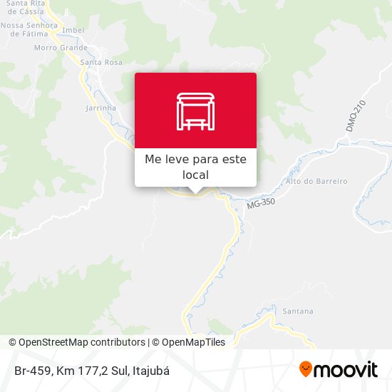 Br-459, Km 177,2 Sul mapa