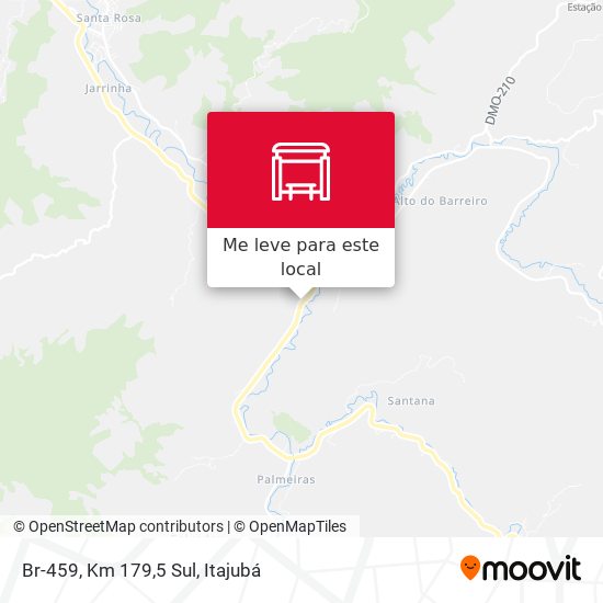 Br-459, Km 179,5 Sul mapa