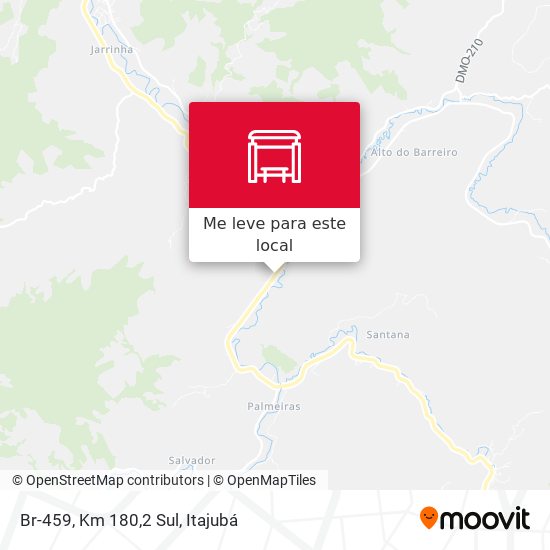 Br-459, Km 180,2 Sul mapa
