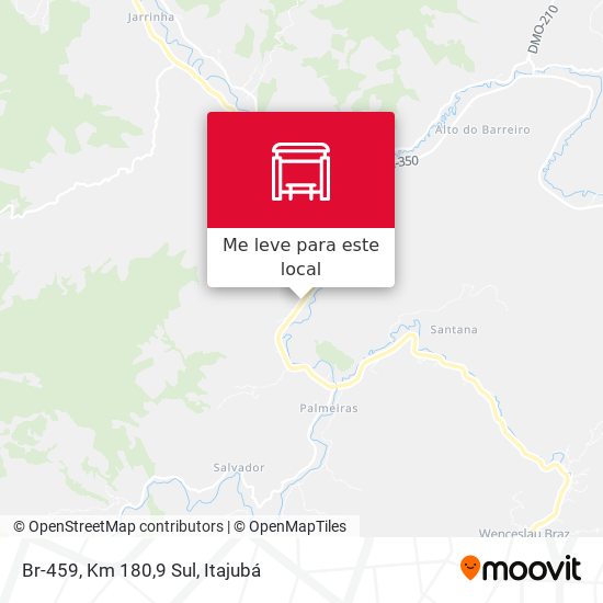 Br-459, Km 180,9 Sul mapa