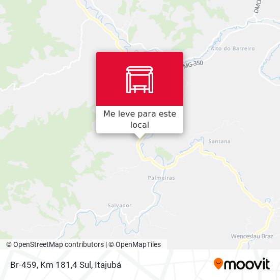 Br-459, Km 181,4 Sul mapa