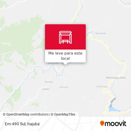 Em-490 Sul mapa