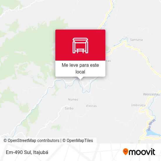 Em-490 Sul mapa
