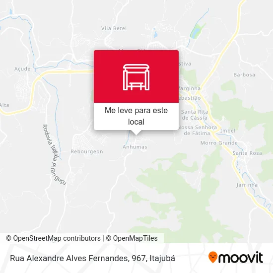 Rua Alexandre Alves Fernandes, 967 mapa