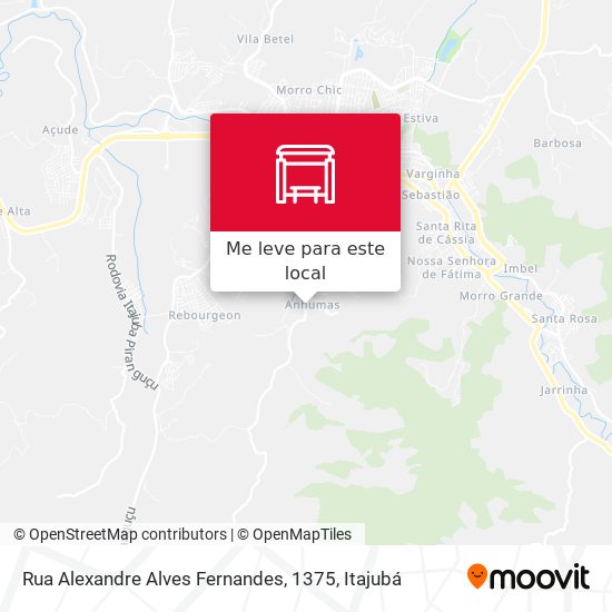 Rua Alexandre Alves Fernandes, 1375 mapa