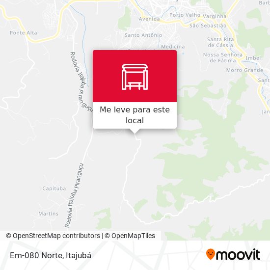 Em-080 Norte mapa