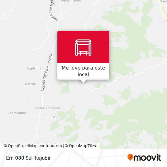 Em-080 Sul mapa