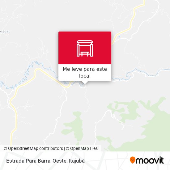 Estrada Para Barra, Oeste mapa
