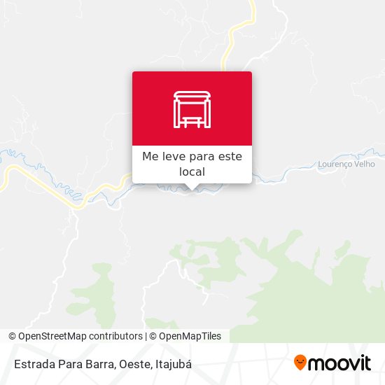 Estrada Para Barra, Oeste mapa